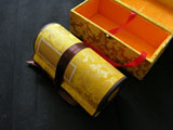 Blank Hand Scroll with Silk Brocade Box - Golden (22cm x 300cm)