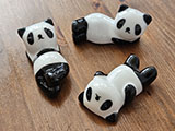 Adorable Panda Porcelain Brush Rests - 3 Poses