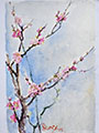 Original Chinoiserie WC Plum on Semi-sized Bamboo Paper