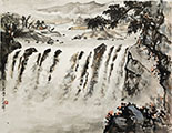 Smokey Waterfall - A Homage to Huang Junbi by Henry Li (2025)