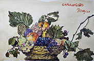 Silken Still Life: A Remake of Caravaggio’s Fruit Basket