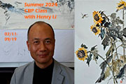 Chinese Brush Painting Class with Henry Li Summer 2024(Zoom/Recording)